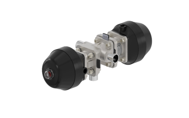 衛生級(ji)不鏽鋼多通隔膜(mó)閥