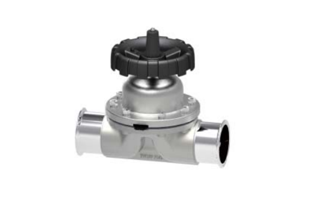 衛生級手(shǒu)動不鏽鋼(gang)隔膜閥